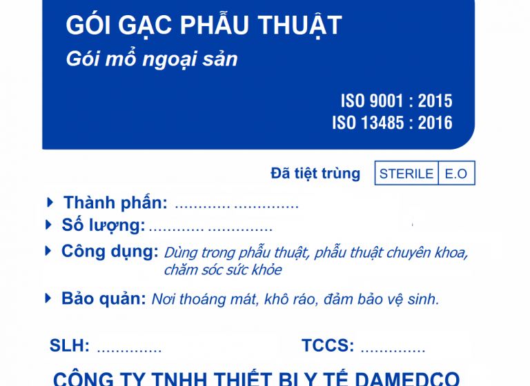 Gói Gạc Phẫu Thuật Mổ Ngoại Sản